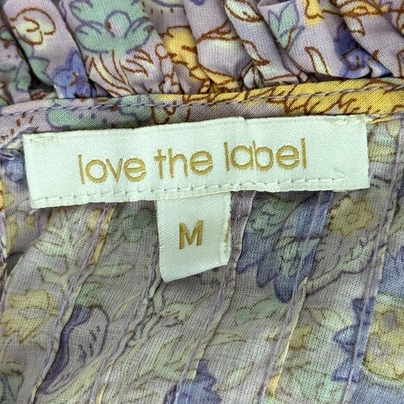 Love the Label Josepha Lavender Floral Ruffle Sleeve Blouse - Picture 5 of 10